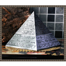 Pyramid  Retro Metal  Ashtray With Lids Cigarette Smokeless Cigar Ashtray Ancient Egypt Patterned  Home Decoration ElimElim 2024 - buy cheap