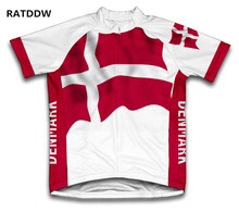 Bandera de Dinamarca-ropa de Ciclismo para hombre, camisetas de manga corta para Ciclismo de carreras deporte 2024 - compra barato