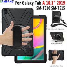 360 Вращающийся ударопрочный чехол для Samsung Galaxy Tab A 10,1 2019 T510 T515 чехол SM-T510 SM-T515 + пленка 2024 - купить недорого