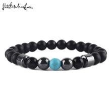 Lucky Gem mantra prayer Matte Natural stone beads Hematite Bracelet for Women Men bracelets & bangles Jewelry Accessories Gift 2024 - buy cheap