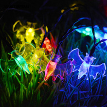 30 Led String Light Solar Powered Bat Fiber Optic Fairy String Lamp Outdoor Christmas Garden Party Home Decoration Star Lighting 2024 - buy cheap