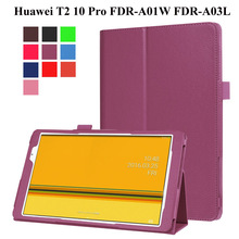 Funda plegable de cuero PU para Huawei Mediapad T2 10,0 Pro, cubierta protectora para tableta Huawei T2 FDR-A01W, funda de 10,1 pulgadas 2024 - compra barato