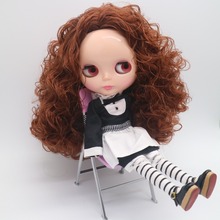 Muñeca de fábrica con pelo para niñas, muñeca Blyth desnuda, marrón, 699 2024 - compra barato