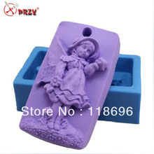 Free shipping Beautiful faery chocolate mold fondant Cake decoration mold for Handmade soap mold NO.:si342 2024 - buy cheap