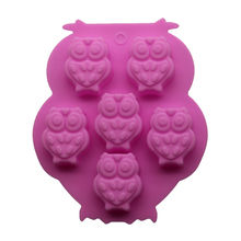 1PCS 6 holes 3D Owl silicone mold Making a cake Ice Tray Chocolate Mould Fondant Mould Cake Decorating Tools Kitchen Accessories 2024 - buy cheap