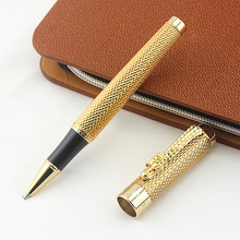 JINHAO-Canetas de Metal de lujo, bolígrafo negro con Clip de oro, recarga de bolígrafo ejecutivo de escritura rápida, caja de regalo, 1200 2024 - compra barato