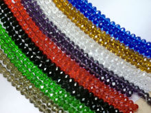 70pcs 6x8mm Faceted Rondelle Crystal Glass Beads 2024 - buy cheap