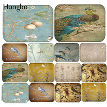 Hongbo-alfombra antideslizante con diseño de pájaro, felpudo para puerta, cocina al aire libre, sala de estar 2024 - compra barato