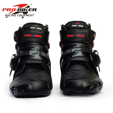 Men's Profession Motorcycle boots ankle motocross racing boots Microfiber leather off road Motorboats Motorcycle shoes 2024 - buy cheap