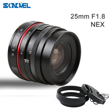 Lente gran angular Manual para cámara Sony, lente de 25mm, 25 F1.8, para montaje en E, Nex-5T, Nex-F3, Nex-6, Nex-7, A6300, A6100, A6000, A6500, Nex-5R 2024 - compra barato