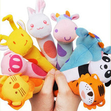 Hot Sale Baby Rattles Mobiles BB Bar BiBi Sticks Soft Cat Tiger Plush Doll Crib Bed Hanging Animal Toy Doll Kids Toy I0038 2024 - buy cheap