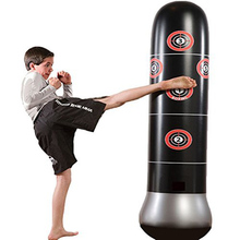 Training Fitness Boxing Punching Bag Inflatable Aerated Irrigation Sand Family Store Entertainment Vent Fight Sandbag 1.6M 2024 - buy cheap