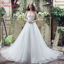 Alexzendra-vestidos de Organza hermosos para boda, vestidos para novia elegantes con cuentas de corazón, velo listo para enviar 2024 - compra barato