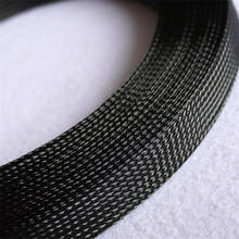 1 Meters High quality Black 16mm Braid PET Expandable Sleeving High Density Sheathing Plaited Cable Sleeves DIY 2024 - buy cheap