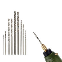 10Pcs HSS High Speed White Steel Twist Drill Bit Set For Rotary Tool  0.5/0.6/0.8/1/1.2/1.5/1.8/2/2.5/3 mm 2024 - buy cheap