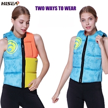 Hisea Woman Two sides to Wear Life Jacket gilet sauvetage floating surfing portable high buoyancy Diving Drifting Watersports 2024 - buy cheap