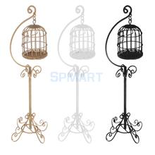 MagiDeal 1/12 Dollhouse Miniature Metal Bird Cage with Holder Stand for Dolls Action Figures Acc Collection Furniture Decor 2024 - buy cheap