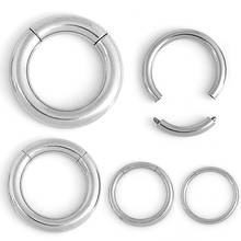 1PC Stainless Steel Open Nose hoop ring Piercing Segment Ring Body Jewelry Septum Silver Lip Cartilage Tragus Helix Piercing 2024 - buy cheap