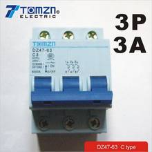 3P 3A 400V~ 240V/415V 50HZ/60HZ Circuit breaker MCB C type 2024 - buy cheap