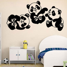 Pegatina de Panda para bebé, calcomanía de pared para ventana, habitación de niños, habitación de bebé, vinilo extraíble, ET13 2024 - compra barato