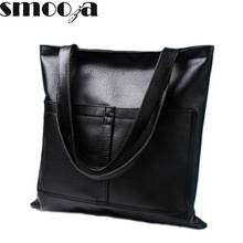 Большие сумки для покупок SMOOZA в европейском и американском ретро-стиле, женские сумки серебристого и золотистого цвета, сумка из полированной кожи, женская сумка через плечо 2024 - купить недорого
