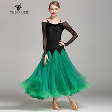 Nuevo vestido de competición de baile de salón, vestidos de vals de salón, vestido de baile estándar para mujer, vestido de salón YL300 2024 - compra barato