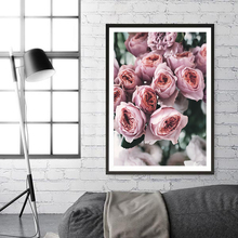 Decoração nórdica para casa, pôsteres e impressões, blush, rosa, pinturas em tela, flor, imagem, arte de parede, sala de estar 2024 - compre barato