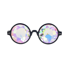 Gafas de cristal de difracción de prisma arcoíris, lentes góticas Steampunk para Cosplay, festivales, caleidoscopio, geniales para raves, novedad de 2019 2024 - compra barato