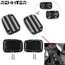 2Pcs Motorcycle Brake Master Cylinder Cover Set For Harley Touring Road King FLTRX Street Electra Glide VRSCA V-Rod 2024 - buy cheap