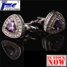 TZG10161-5 Zircon Cufflink Cuff Link 2 Pairs Free Shipping 2024 - buy cheap