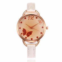 TZ#501 Women Fashion Color Strap Digital Dial Leather Band Quartz Analog Wrist Watches   2024 - buy cheap