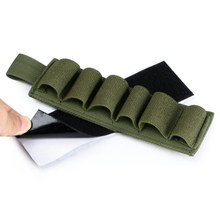 Portable Tactical 6 Round Buttstock Shell Bullet Tape Adhesive Tape Nylon Airsoft Hunting Ammo Bag 2024 - buy cheap