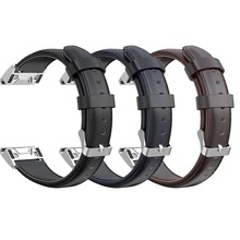 Negócios pulseira de relógio de couro genuíno pulseira de pulso para garmin forerunner230 235 620 630 735/fenix5 forerunner945 935/fenix3 fenix5x 2024 - compre barato