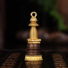 Suministros budistas tibetanos, cobre fino, Gadangta, pagoda, stupa, caja gawu 2024 - compra barato