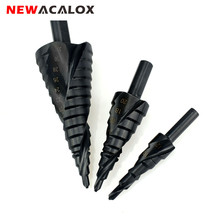 Быстрорежущие кобальтовые ступенчатые дрели NEWACALOX 4-32 мм, высокоскоростная стальная спираль для металлических конических сверл, треугольный хвостовик, отверстие, резак 2024 - купить недорого