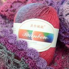 50g 1 pcs Soft Worsted Yarn Rainbow Gradient Colors DIY Baby Knitting Wool Shawl Scarf Sweater Crochet Thread Supplies 2024 - buy cheap