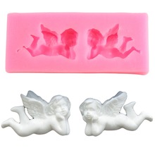 3D Angel Silicone Mold Fondant Molds DIY Party Cake Decorating Tools Candy Clay Chocolate Gumpaste Mould Cupcake Baking Moulds 2024 - buy cheap