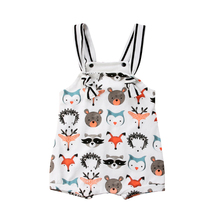 Cute Newborn Baby Boy Girl Cartoon Animal Print Cotton Romper Jumpsuit Outfits Summer Baby Clothes 2024 - buy cheap