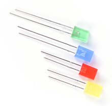 100PCS/LOT 2*5*7mm Square LED Kit Light-emitting diode Kit 2X5X7 LED Diode Red Yellow Green Blue White 4 Colors 2024 - buy cheap