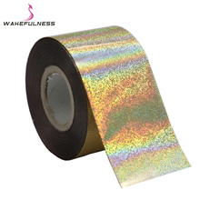 120M*4CM Laser Fine Sand Nail Foils Rainbow Decals Holo Nail Art Transfer Foil Stickers for Nail Charms Manicure Decorations 2024 - buy cheap