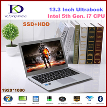 Kingdel Ultra thin 13.3 inch Intel i7 5th Generation CPU Laptop Notebook with 8GB RAM 128GB SSD 1920*1080, Metal, 8 Cell Battery 2024 - buy cheap