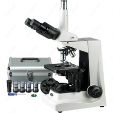 Trinocular Microscope--AmScope Supplies Turret Phase Contrast Trinocular Microscope 40X-1600X 2024 - buy cheap