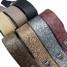 Hot! Guitar Parts Widen Electric Guitar Strap Crocodile Snake Skin Embossed PU leather Acoustic Guitar Belt Bass Strap 2024 - buy cheap
