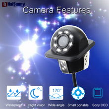 HaiSunny HD Car Reversing Vehicle Camera System Within 8 Led Lights Night Vision Water-Proof Rear Camera Back up Reverse Camera 2024 - buy cheap