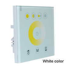 Цветовая температура Светодиодная Сенсорная панель контроллер светодиодный диммер для DC12V 5050 3528 Светодиодная лента 2024 - купить недорого