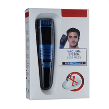Профессиональный вакуумный триммер для бороды для мужчин, электрический триммер для бритья усов, машинка для стрижки волос с регулировкой 0,5-18 мм 2024 - купить недорого