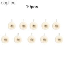 dophee Dremel Accessories Wool Polishing Brush Grinding Buffing Wheel Grinder Brushes for Drill Rotary Tool 3MM Shank 10PCS 2024 - buy cheap
