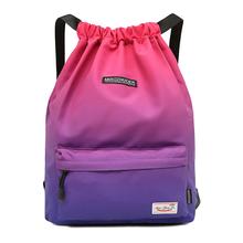 Водонепроницаемая спортивная сумка для женщин и девочек, спортивная сумка для путешествий, сумка на шнурке, рюкзак для тренировок, плавания, фитнеса, софтбэк 2024 - купить недорого