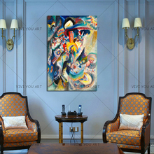 Wassily Kandinsky Abstract Oil Painting Modern Home Decor Modular Pictures Wall Art 100% Handmade Oil Painting For Living Room 2024 - buy cheap