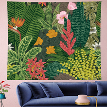 Nordic Style Summer tropical flower  plantain macrame Tapestry Vintage Retro Polyester Tapestries Wall Hanging home decor 2024 - buy cheap